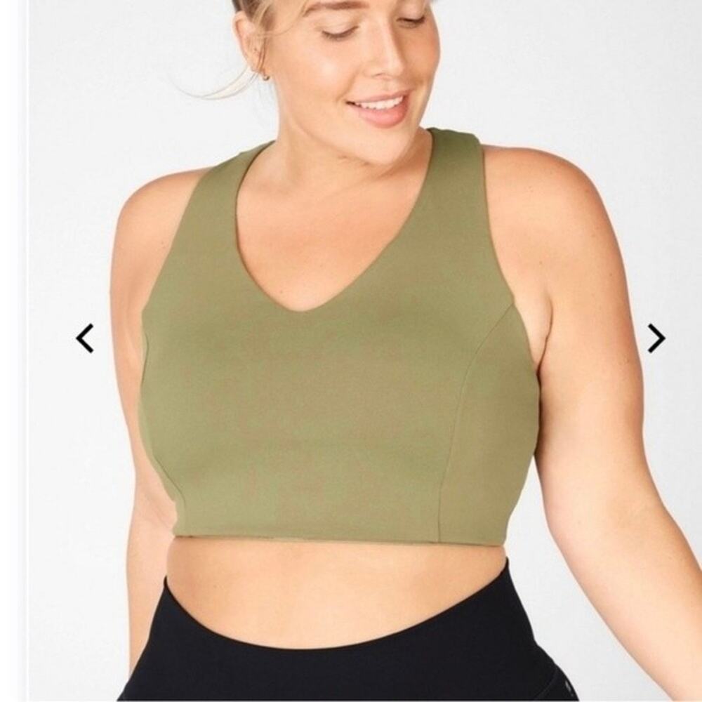 Fabletics‎ Women's Kessler High Impact Sports Bra Green Size Large